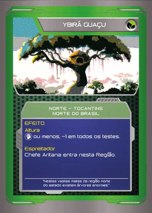 Carta de região Ybirá Guaçu