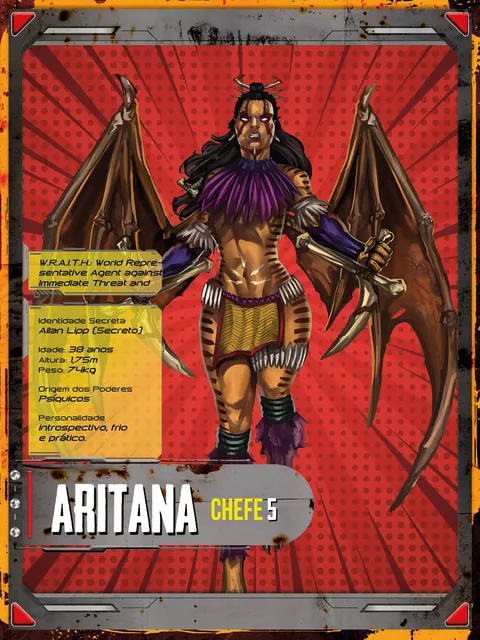 Verso da carta de Aritana