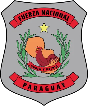 Brasão da Fuerza Nacional do Paraguai, com galo