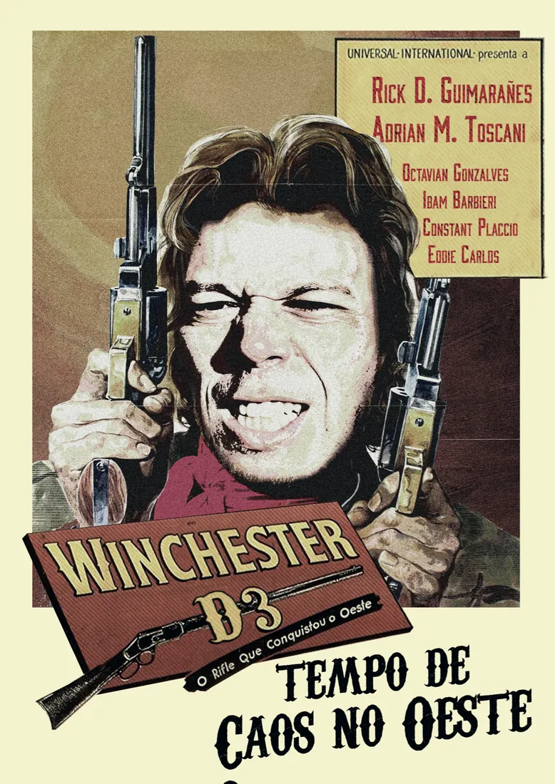 Cartaz de faroeste: Winchester D3, tempo de caos no oeste